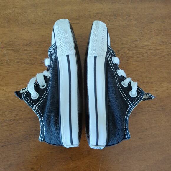 Converse Chuck Taylor All Star Shoes low tops black toddler little kids size 5 - Picture 7 of 9